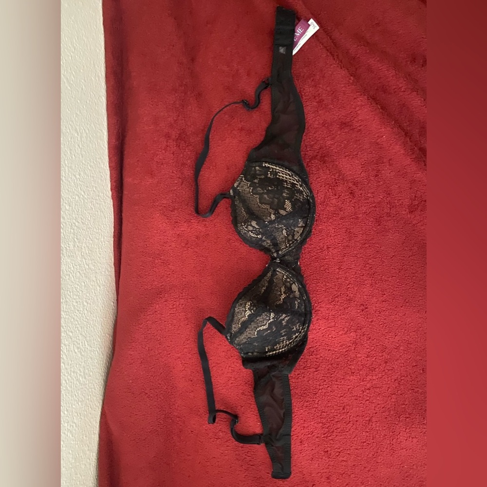 Adore Me Black Lace Bra 34 B